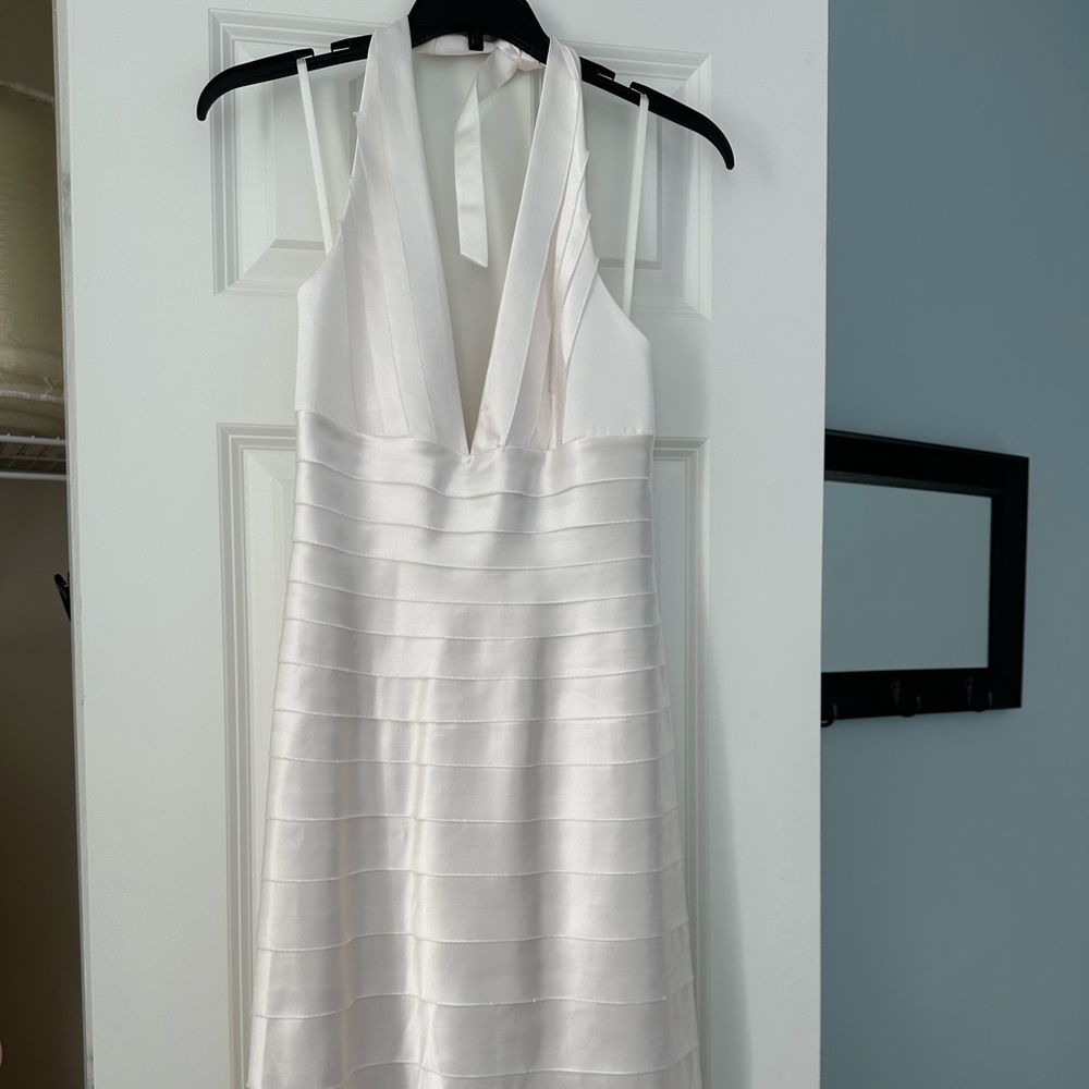 BCBG White Gown